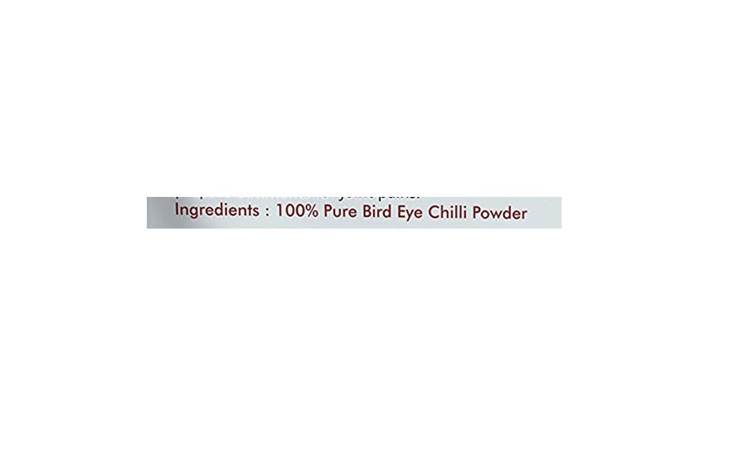 Holy Natural Bird Eye Chilli Powder    Pack  100 grams